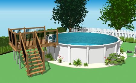 Si vous avez accès à votre piscine à partir d’une plateforme, il faut qu’une clôture munie d’une portière de sécurité soit installée soit au bas de la plateforme, soit sur celle-ci.